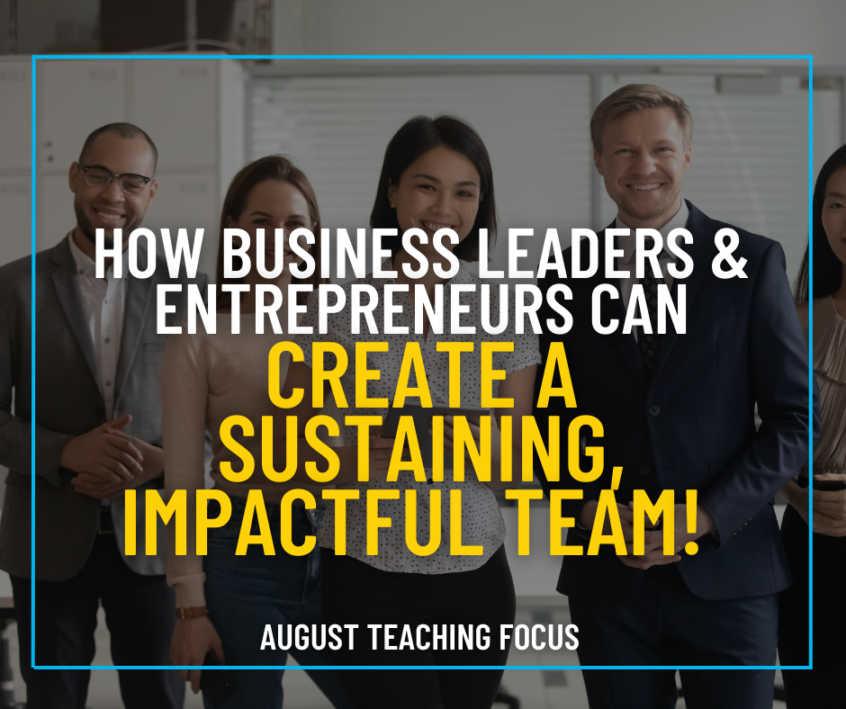 Christian Business Fellowship Impactful Team Entrepreneur Resources